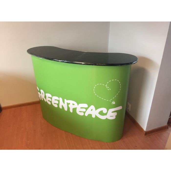 Greenpeace promóciós pult