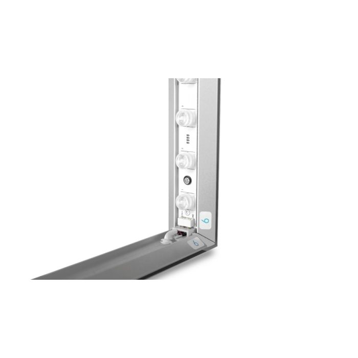 LED-ek a keret mindkét oldalán