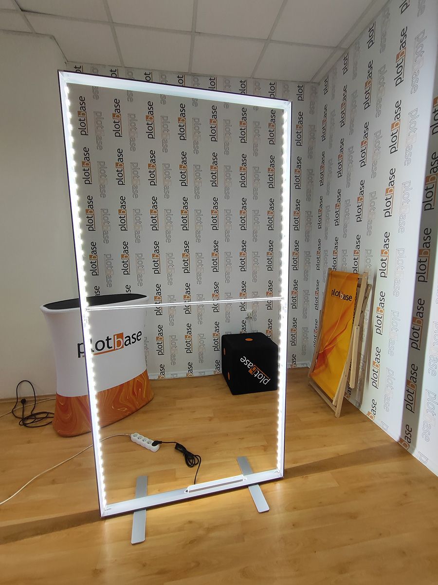Világító LED box kerete