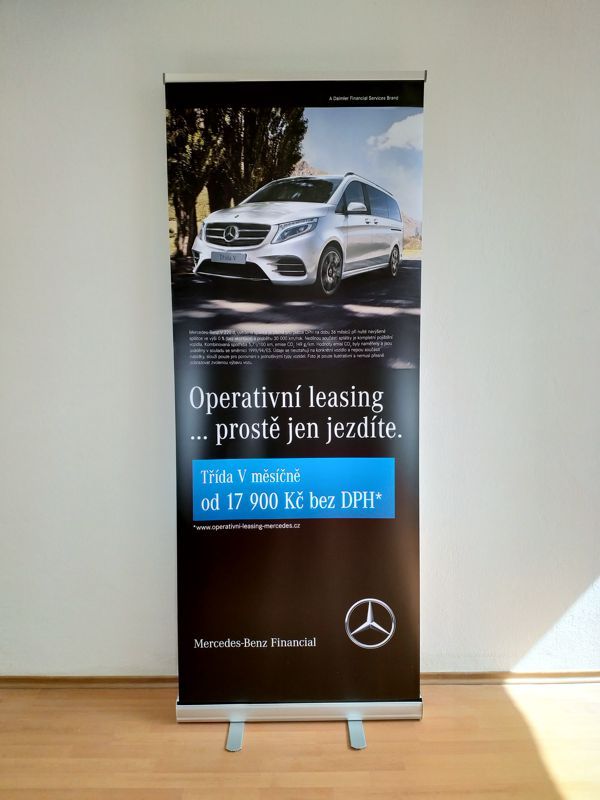 Mercedes Benz roll up