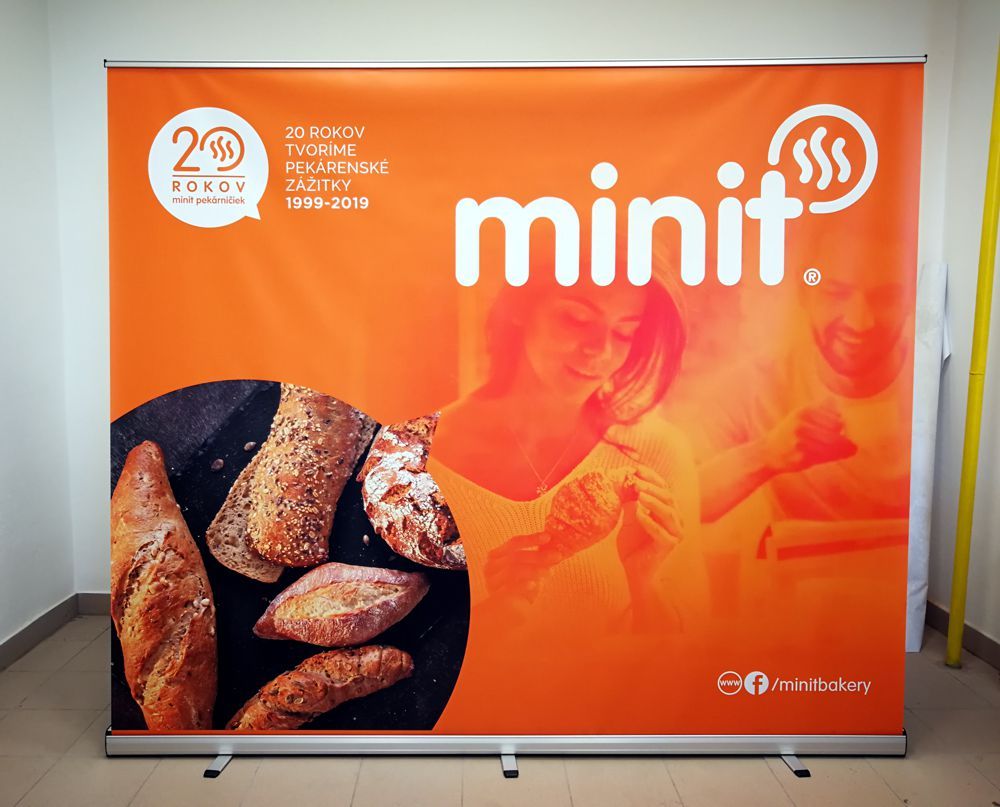 Minit promóciós fal