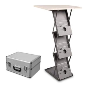 Prospektustartó pulpitus A4