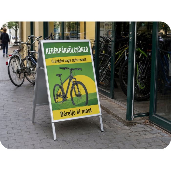 Megállító tábla – Kerékpárkölcsönző