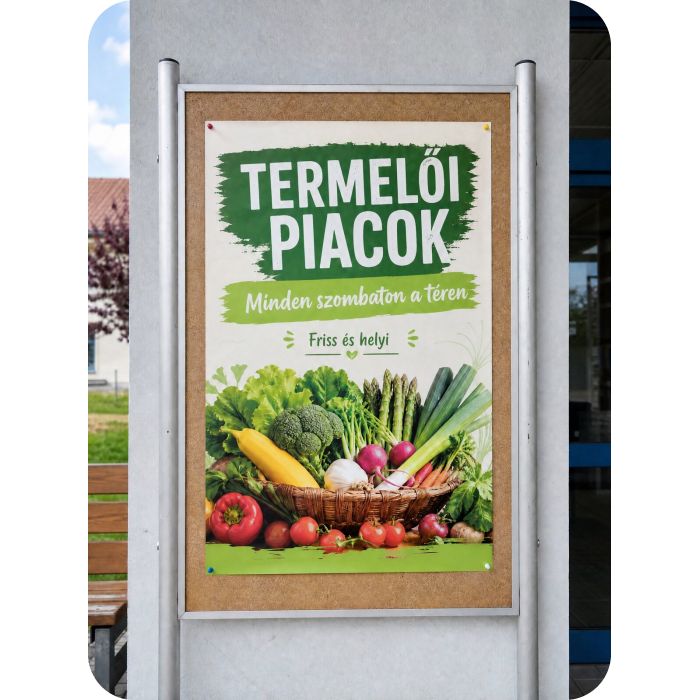 Plakát nyomtatás – termelői piac plakátja