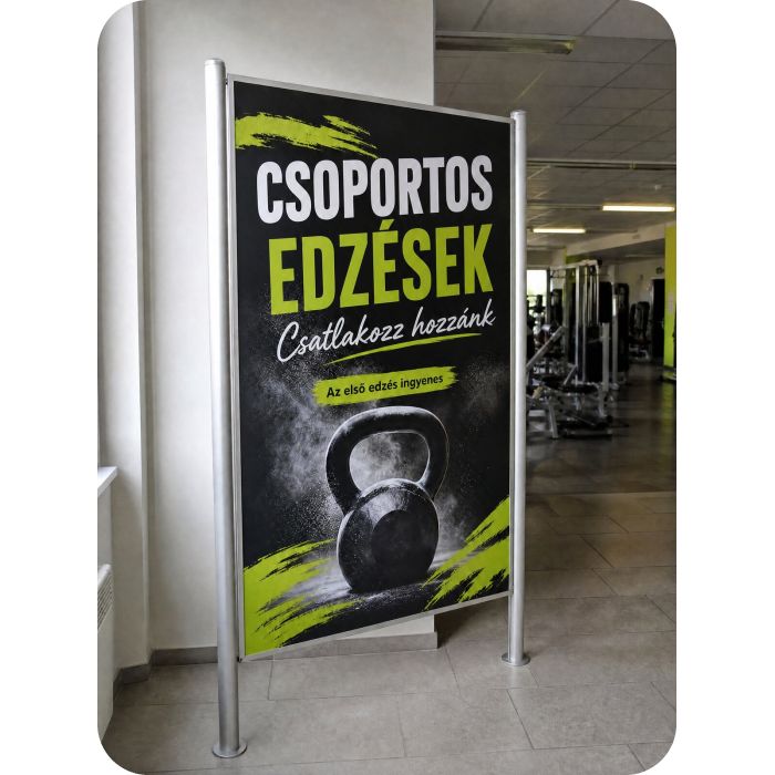 Plakát nyomtatás – csoportos edzések plakátja edzőteremben