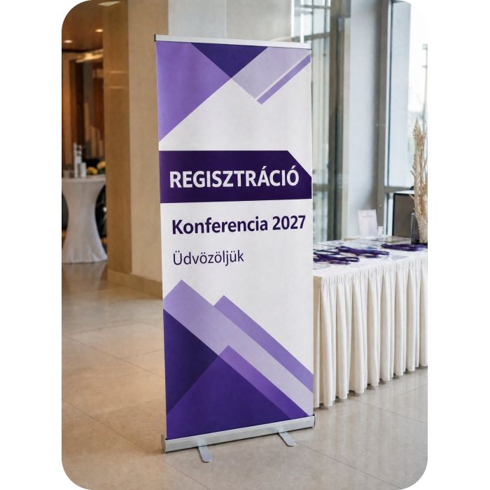 Roll Up Standard – konferencia regisztrációnál