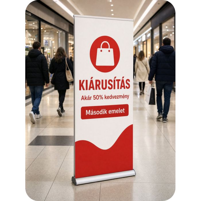 Kétoldalas Roll Up – Kiárusítás