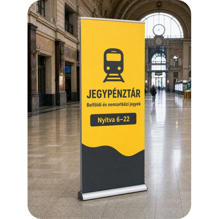 Kétoldalas Roll Up – Jegypénztár