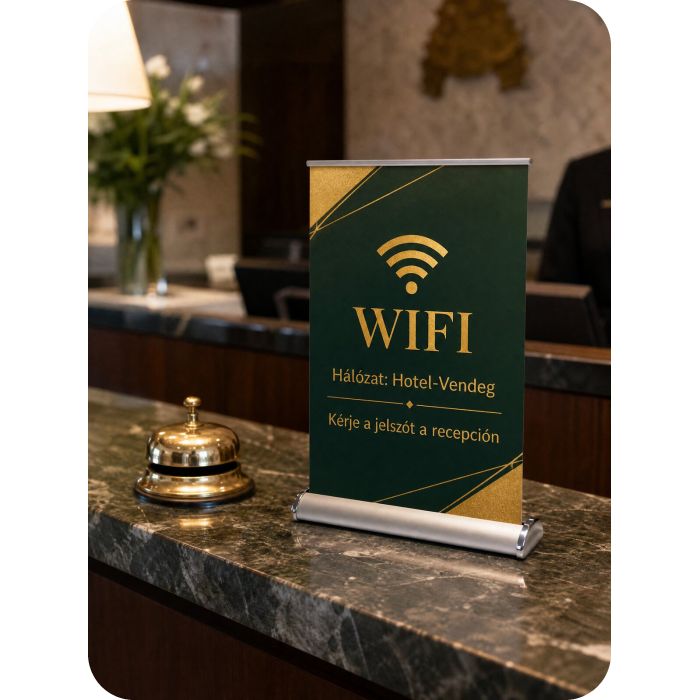 Asztali Roll Up – Wifi
