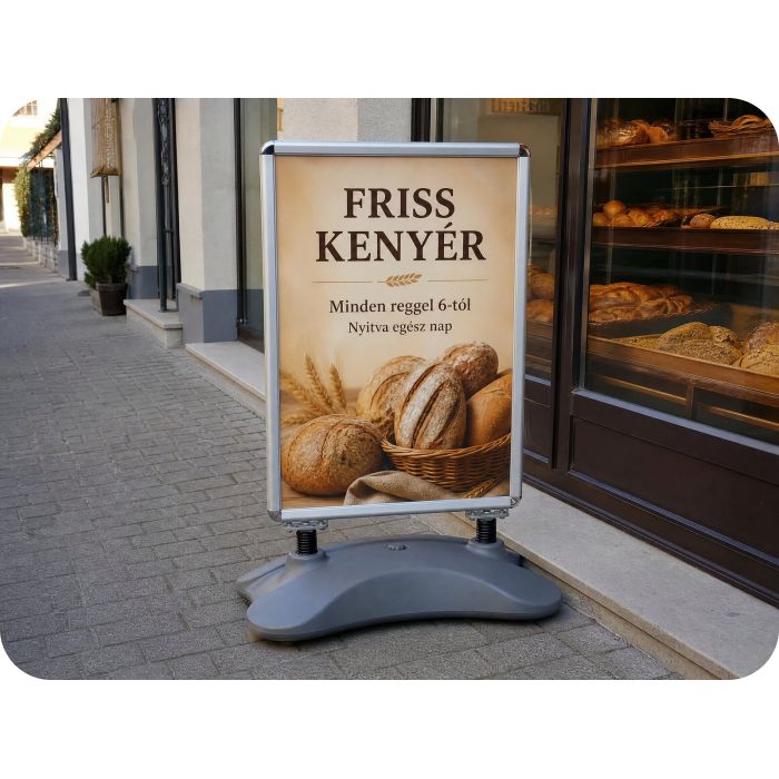 Kültéri megállító tábla – Friss kenyér