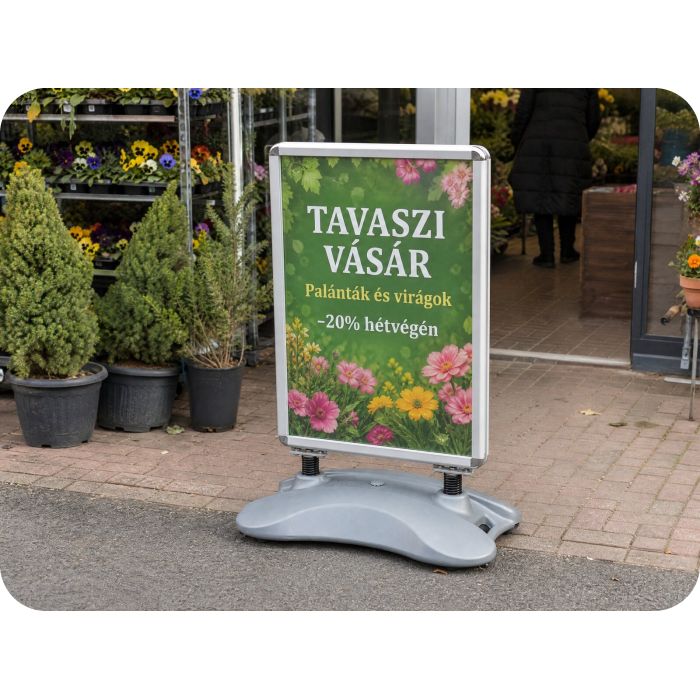 Kültéri megállító tábla – Tavaszi vásár