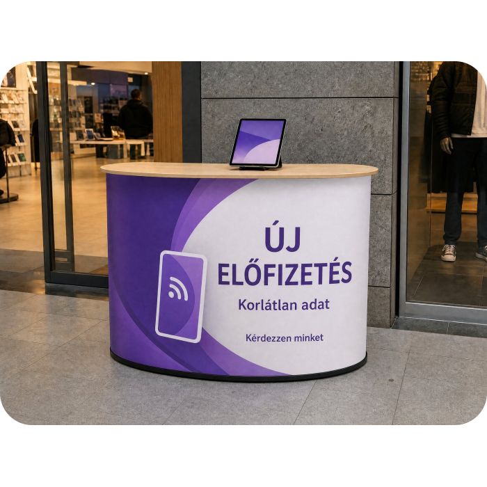 Max Pop Up pult – mobil előfizetés bevásárlóközpontban