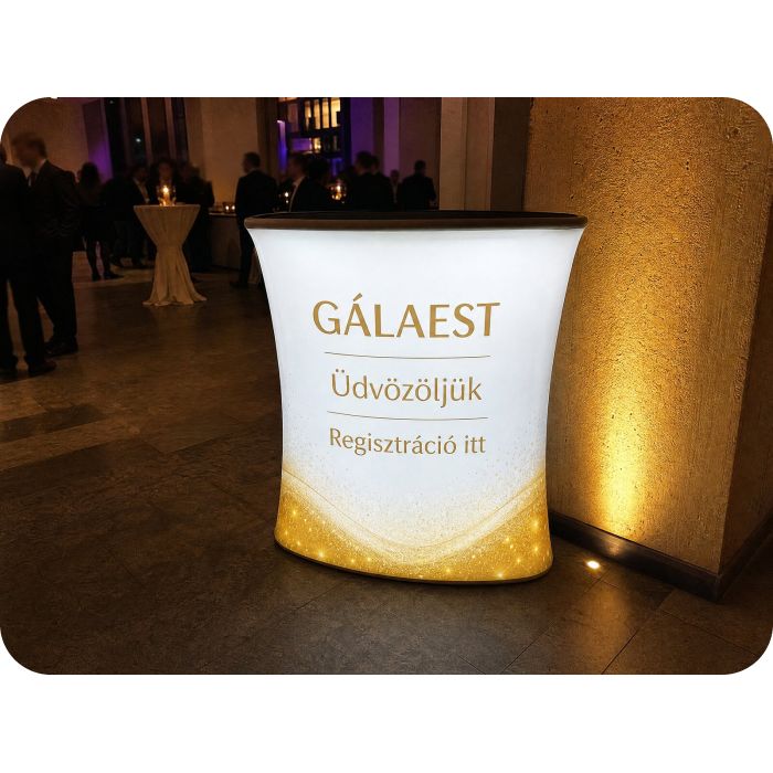 Automata LED reklámpult – Gálaest