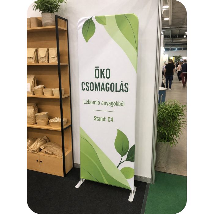 Textil háttérfal – Öko csomagolás