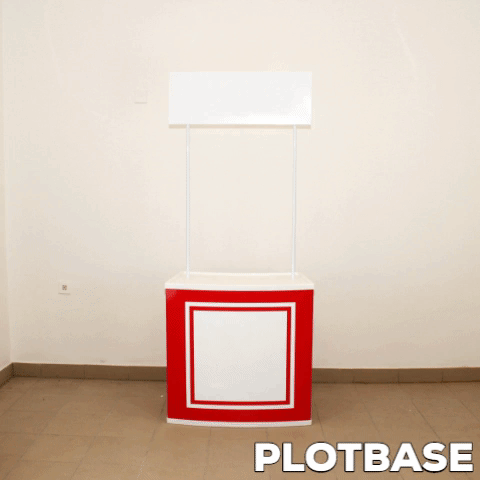 gif promóciós pult felállítása