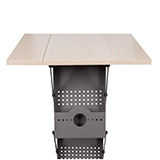 Drevený pult držiaku na letáky