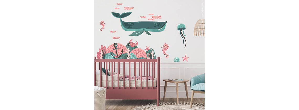 Az óceán felszíne alatt falmatrica